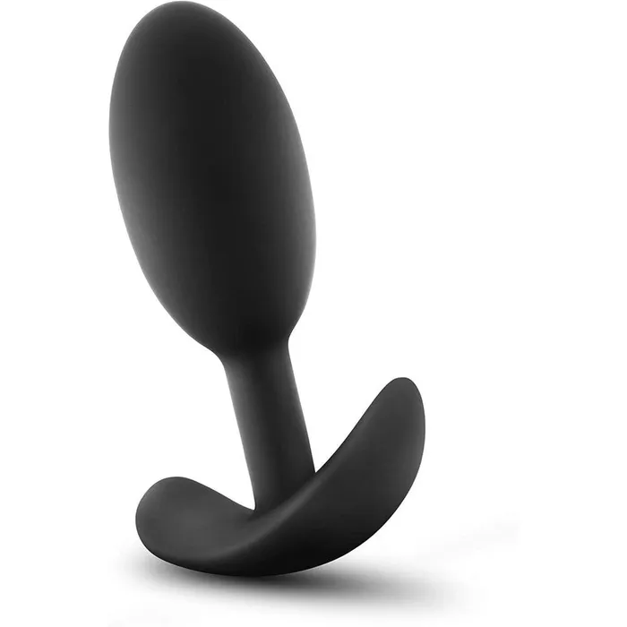 Blush Novelties Anal Luxe Wearable Vibra Slim Black Butt Plug Medium