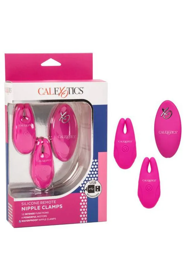 Cal Exotics Anal Cal Exotics Silicone Remote Vibrating Nipple Clamps Pink Cal Exotics Anal Cal Exotics Silicone Remote Vibrating Nipple Clamps Pink