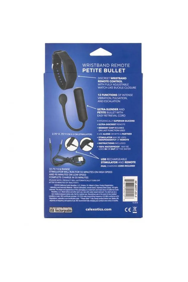 Cal Exotics Cal Exotics Wristband Remote Petite Bullet Female Sex Toys