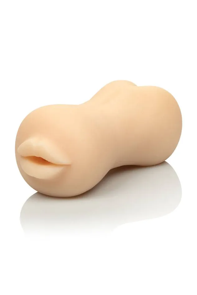 Cal Exotics Male Sex Toys Cal Exotics Stroke It Mouth Ass Dual Ended Stroker