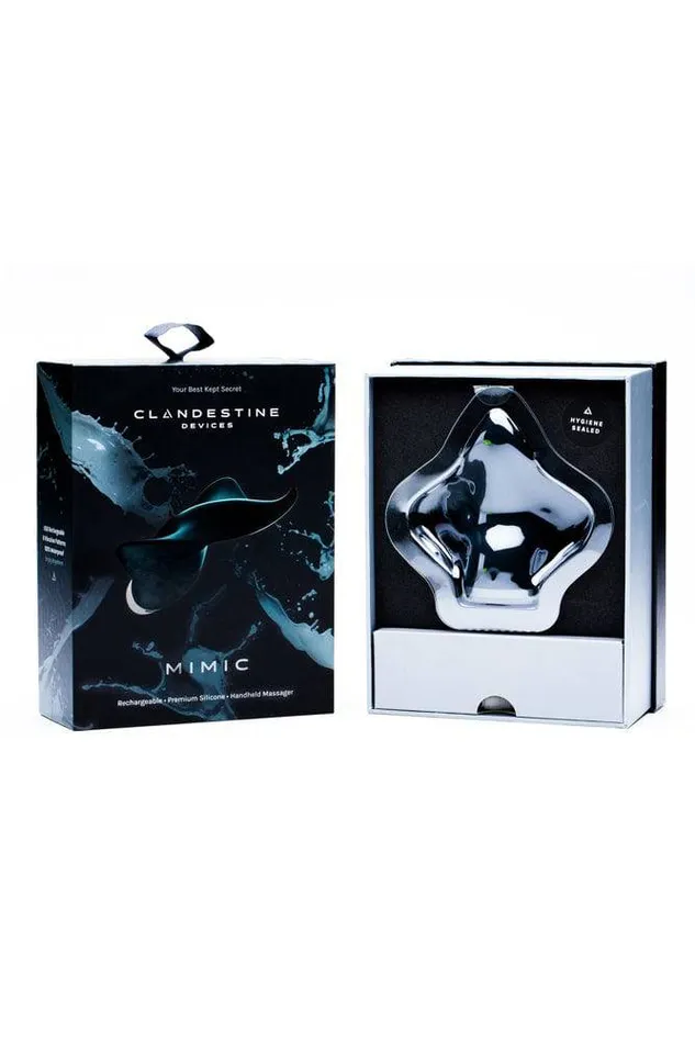 Clandestine Devices Vibrators Clandestine Devices Mimic Luxury LayOn Vibrator Black