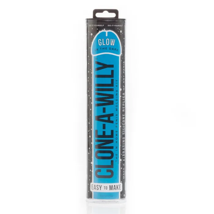 Clone A Willy Dildos Clone A Willy Kit Vibrating Glow In The Dark Blue