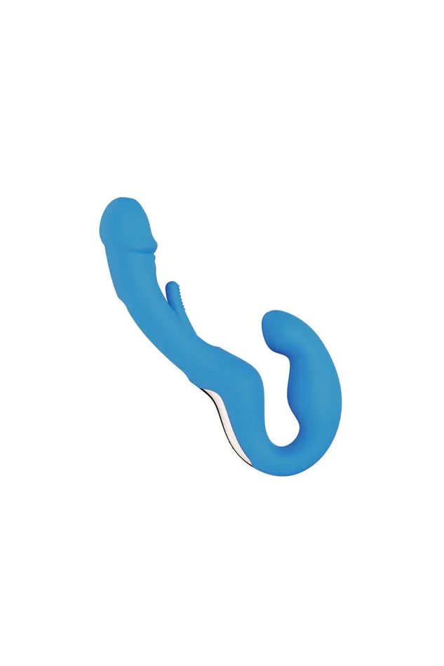 Couples Honey Play Box Honey Play Box Harmony Duo AppControlled Strapless Strapon Blue