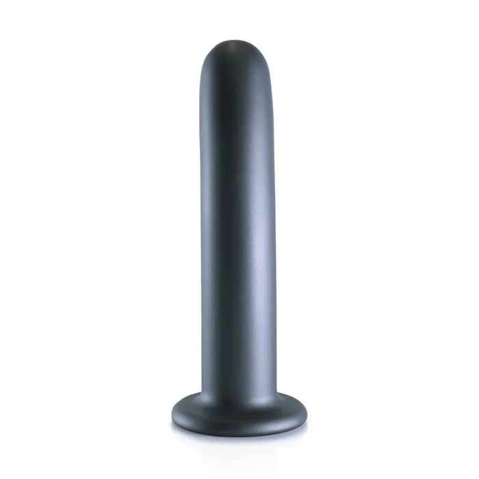 Dildos Shots Toys Shots Ouch Liquid Silicone GSpot 7 Inch Dildo Gun Metal
