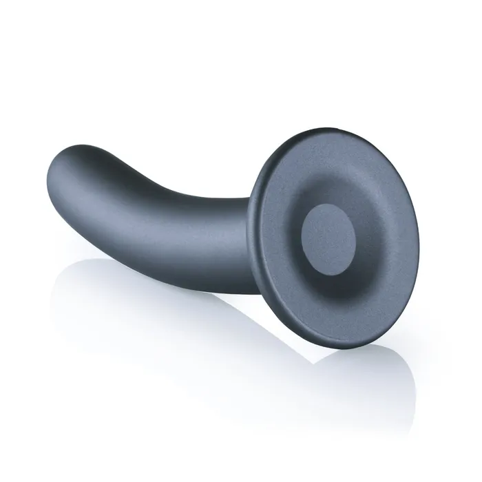 Dildos Shots Toys Shots Ouch Liquid Silicone GSpot 7 Inch Dildo Gun Metal