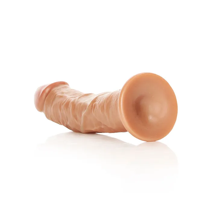 Dildos Shots Toys Shots Real Rock Realistic Curved Dildo 7 Inch Tan