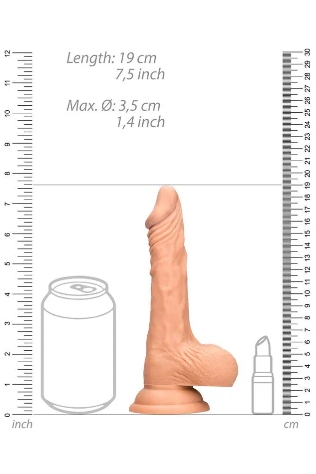 Dildos Shots Toys Shots Toys RealRock Skin Realistic Dildo with Balls 7 Inch