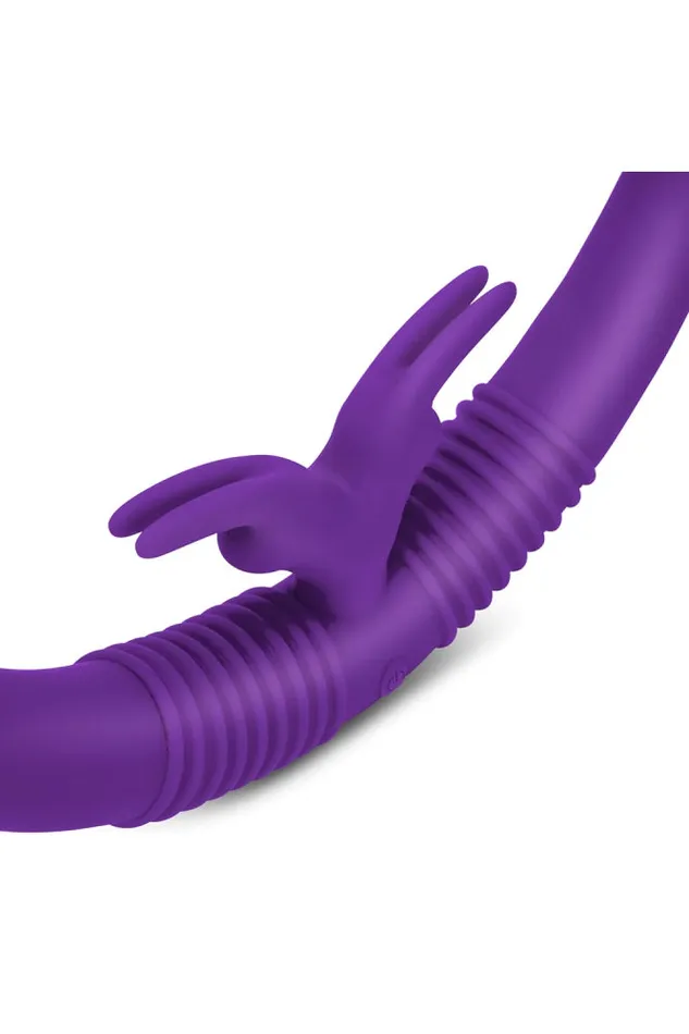 Electric Eel Female Sex Toys Electric Eel Together DoubleEnded Remote Control Vibrating Dildo Purple