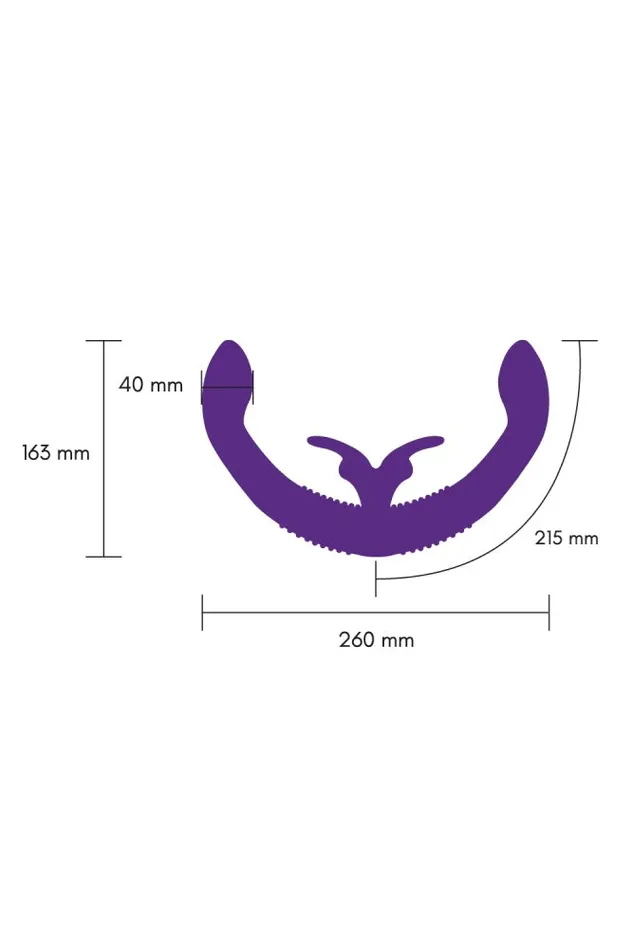 Electric Eel Female Sex Toys Electric Eel Together DoubleEnded Remote Control Vibrating Dildo Purple