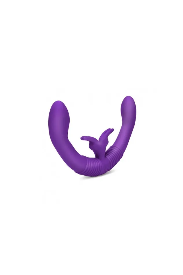 Electric Eel Female Sex Toys Electric Eel Together DoubleEnded Remote Control Vibrating Dildo Purple