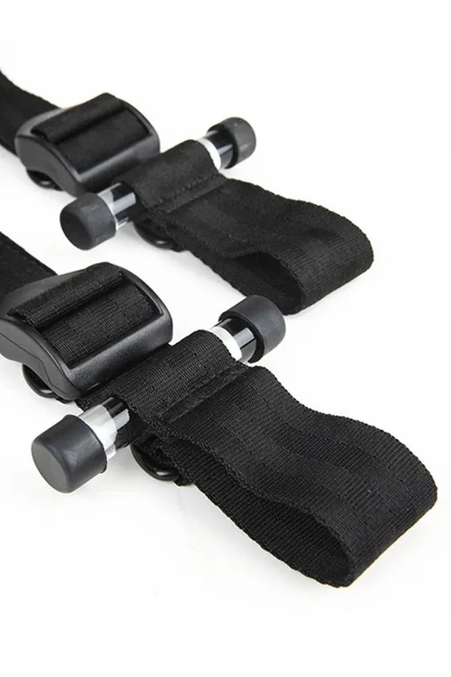 Electric Eel Lux Fetish Over The Door Cross Cuff Set Electric Eel Female Sex Toys