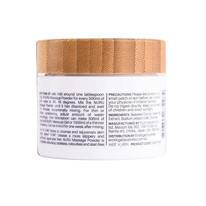 EROTICGEL Eroticgel Nuru Massage Powder with Seaweed and Green Tea Extract 40g Couples