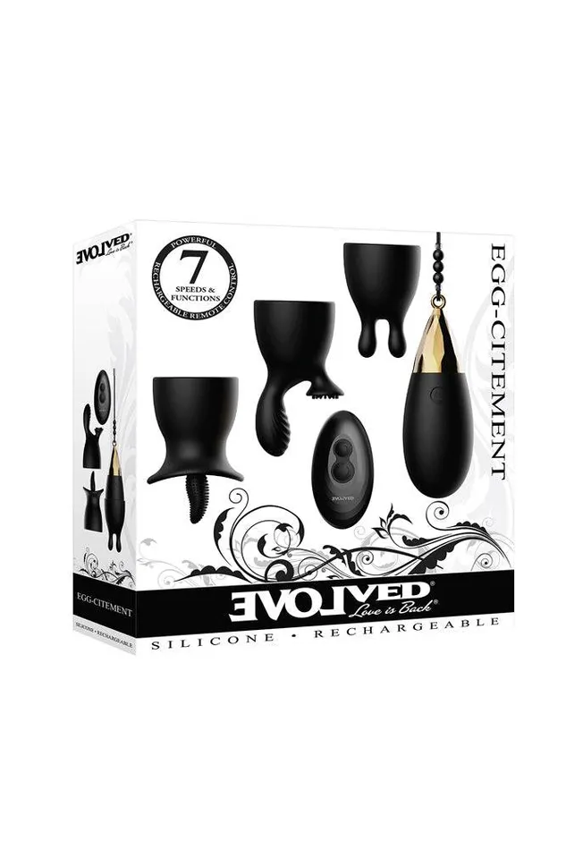 Evolved Eggcitement Vibrator Kit Black Evolved Vibrators