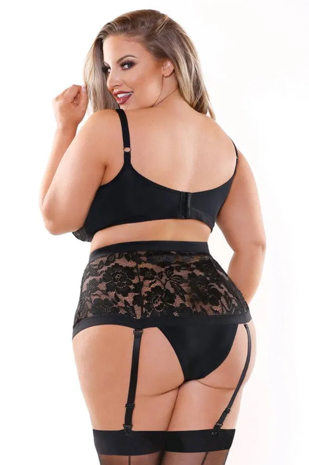 Fantasy Lingerie Anal Fantasy Lingerie Curve Monique Bra High Waisted Panty Set Black Fantasy Lingerie Anal Fantasy Lingerie Curve Monique Bra High Waisted Panty Set Black