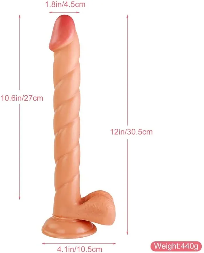 Female Sex Toys Adultskart 12 Inch Slim Strap on Dildo Female Sex Toys Adultskart 12 Inch Slim Strap on Dildo