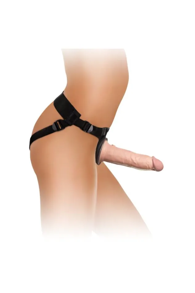 Female Sex Toys Pipedream Pipedream King Cock Elite Deluxe Silicone Body Dock Strapon Kit Beige