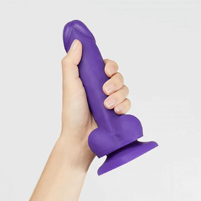 Female Sex Toys STRAP ON ME Strap On Me Soft Realistic Dildo XL Purple