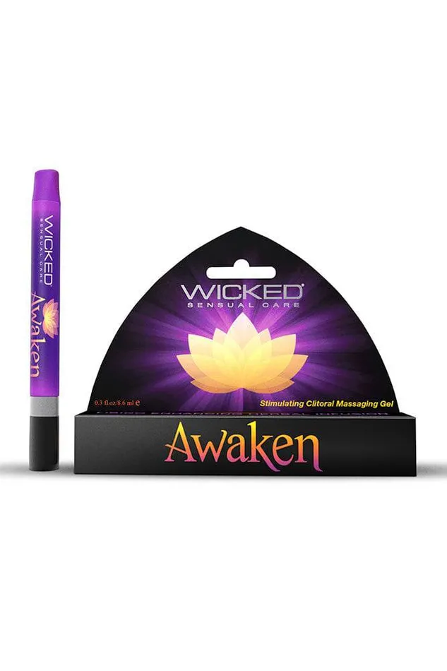 Female Sex Toys Wicked Sensual Care Awaken Clitoral Stimulation Gel 03oz Wicked Sensual Care