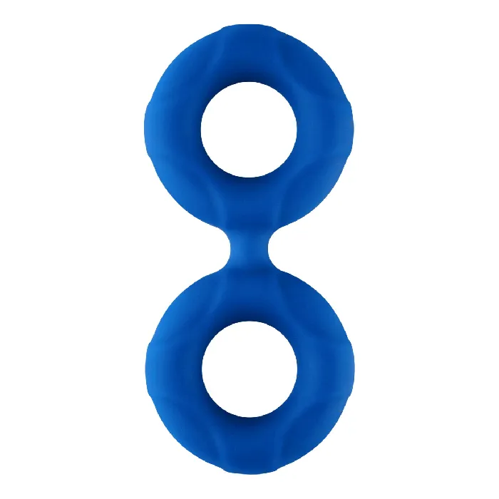 FORTO Male Sex Toys FORTO F81 Double Liquid Silicone D Ring Large Blue