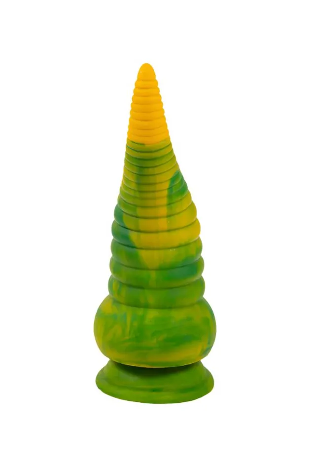 Icons Brands Dildos Icon Brands Alien Nation Octopod 9 Vibrating Silicone Dildo YellowGreen