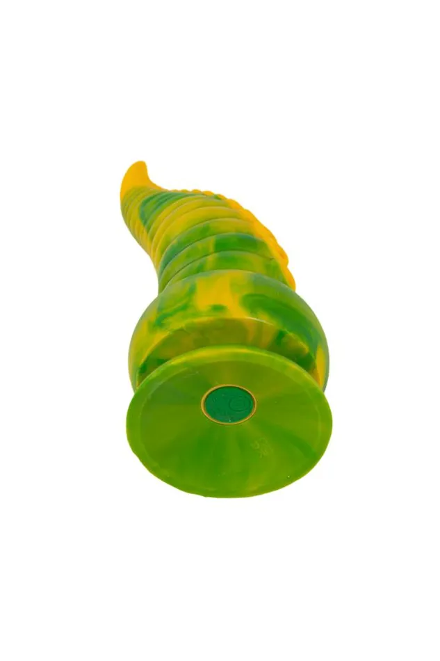 Icons Brands Dildos Icon Brands Alien Nation Octopod 9 Vibrating Silicone Dildo YellowGreen