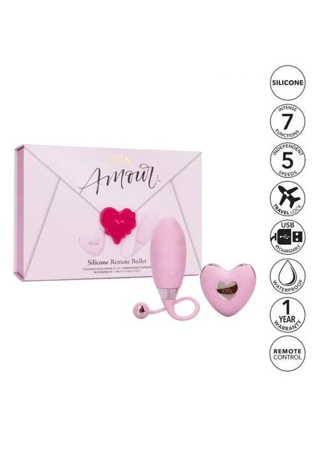 Jopen Female Sex Toys Jopen Amour Remote Control Bullet Vibrator Pink