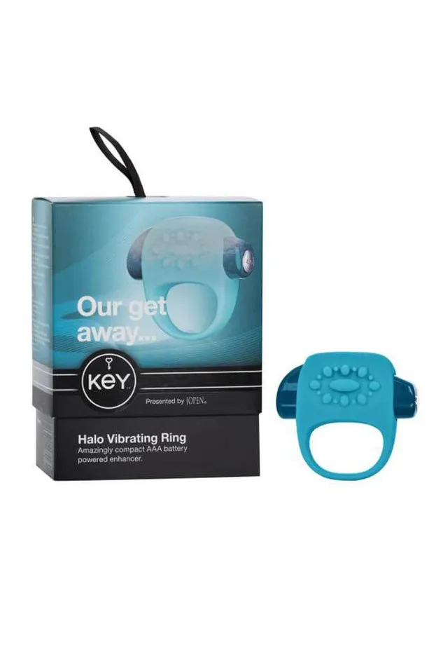 Jopen Key Halo Vibrating Cock Ring Blue Jopen Couples