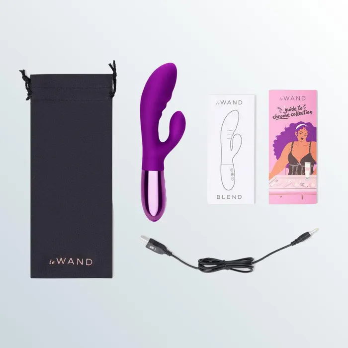 Le Wand Female Sex Toys Le Wand Blend DualMotor Rabbit Vibrator Dark Cherry