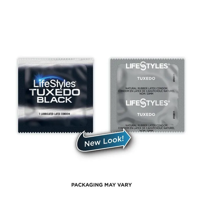 LifeStyles Anal LifeStyles Tuxedo Black Condoms