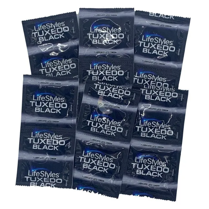 LifeStyles Anal LifeStyles Tuxedo Black Condoms