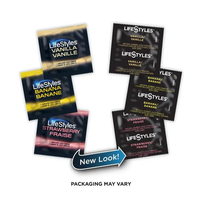 LifeStyles Assorted Flavors Lubricated Condoms LifeStyles Vibrators