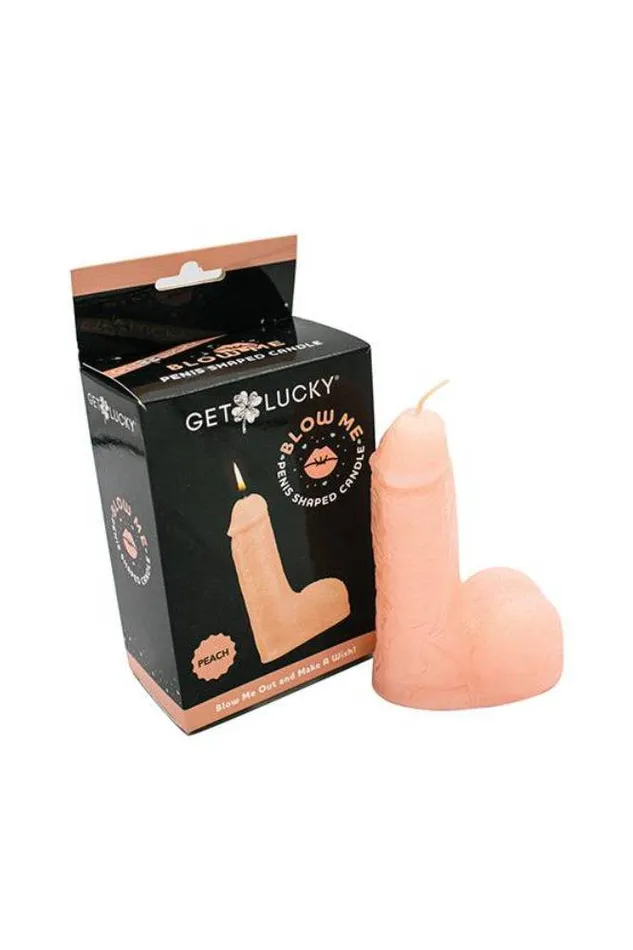 Male Sex Toys Shibari Shibari Get Lucky Blow Me Penis Shaped Candle Assorted Colors