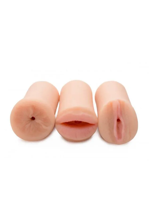 Male Sex Toys XR Brands Jesse Jane Three Way Pussy Ass and Mouth Stroker Set XR Brands