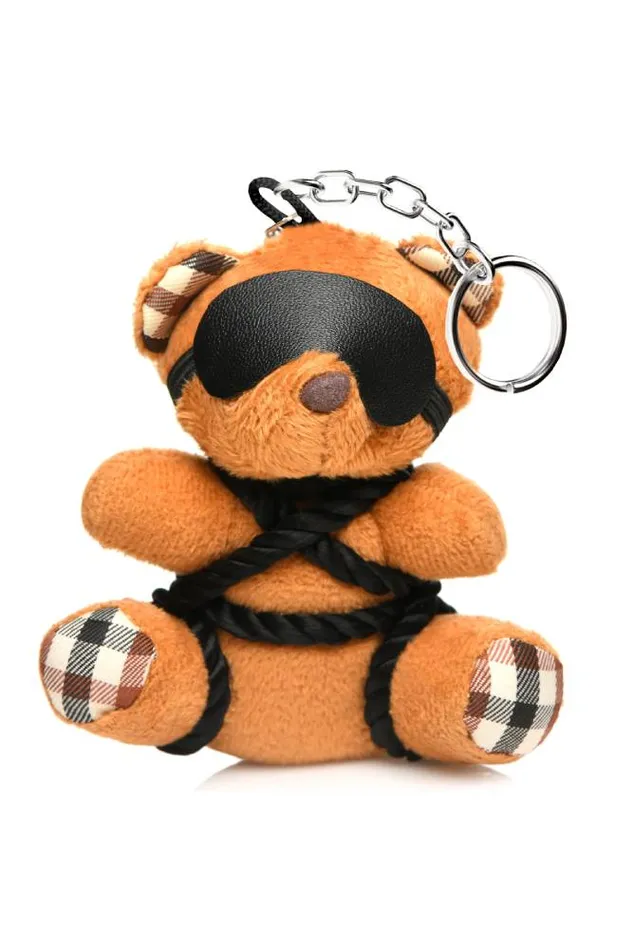 Male Sex Toys XR Brands XR Brands Master Series Rope Teddy Bear Keychain Brown Male Sex Toys XR Brands XR Brands Master Series Rope Teddy Bear Keychain Brown