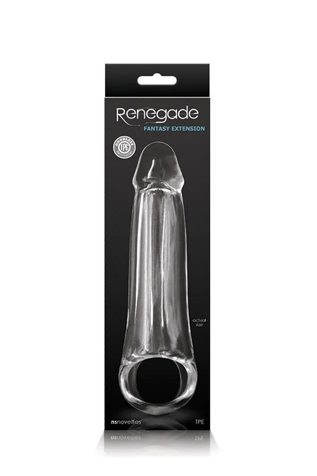 NS Novelties Renegade Fantasy Penis Extension Clear NS Novelties Male Sex Toys