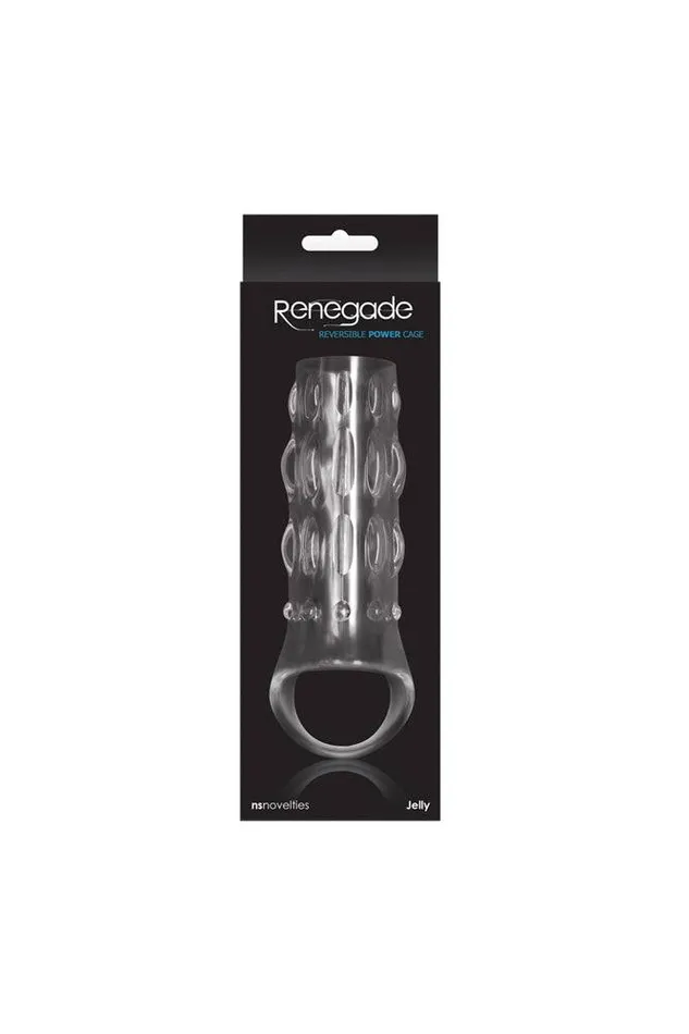 NS Novelties Renegade Reversible Power Cock Cage Clear NS Novelties Male Sex Toys