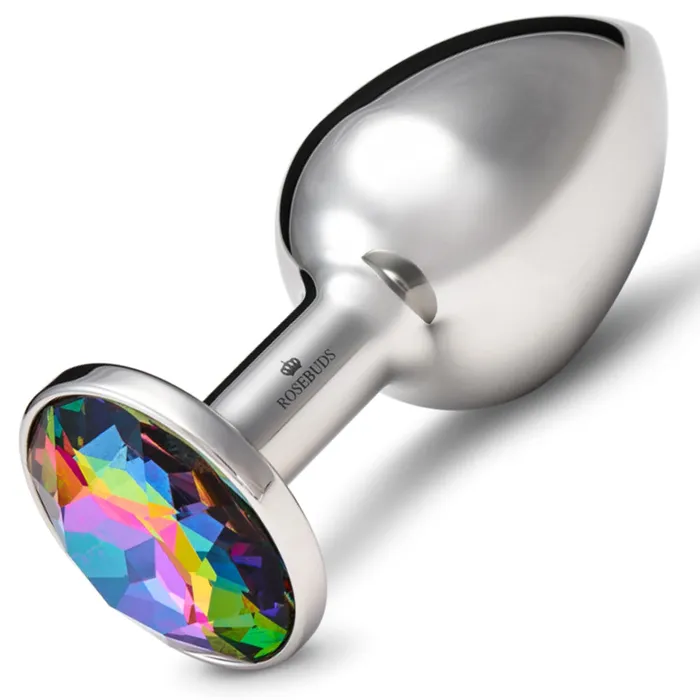 Rosebuds Stainless Steel Butt Plug Medium Volcano Rosebuds Male Sex Toys
