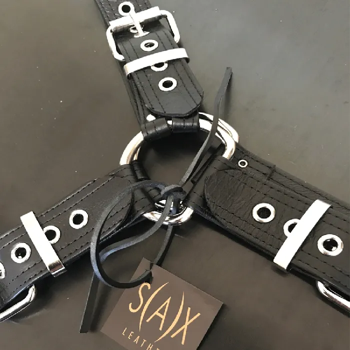 SAX Gladiator Harness Nappa SAX Leather Female Sex Toys