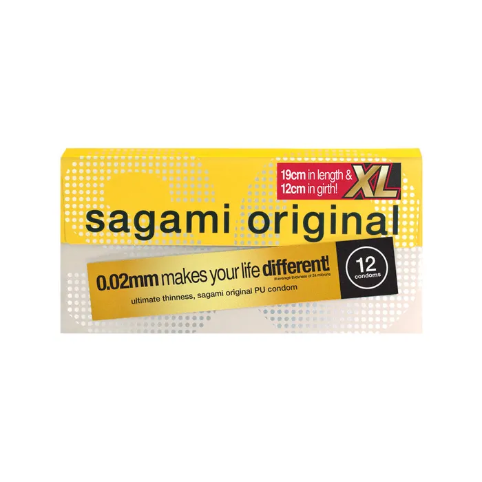 Sagami Original 002 PU Extra Large Condom 12 Pack SAGAMI Male Sex Toys