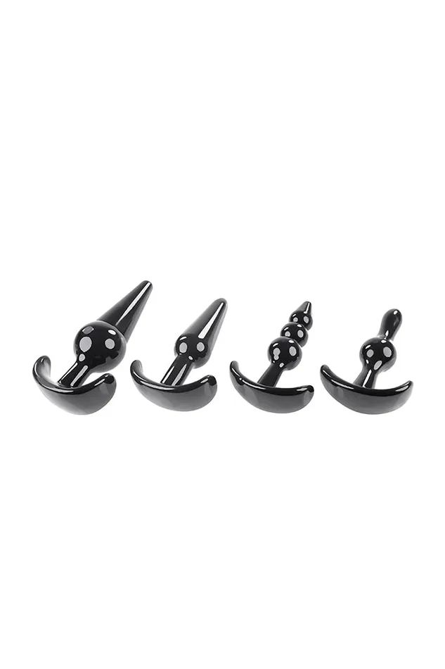 Selopa Anal Selopa Intro To Plugs 4pc Anal Plug Set Black