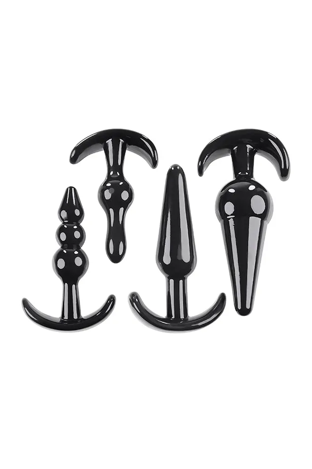 Selopa Anal Selopa Intro To Plugs 4pc Anal Plug Set Black