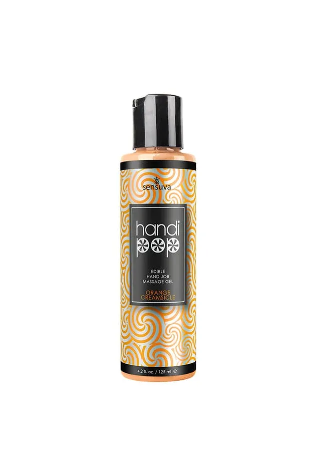 Sensuva HandiPop Edible Handjob Massage Gel 42oz Orange Creamsicle Sensuva Enhancers