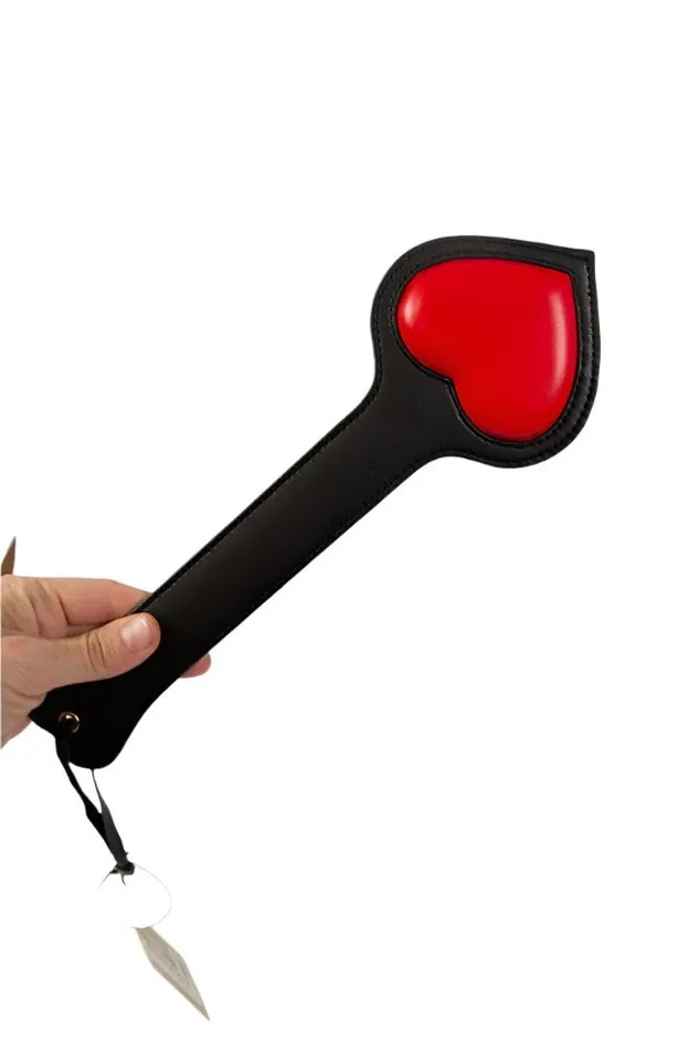 Shots Toys Anal Ouch International Milan Collection Paddle BlackRed