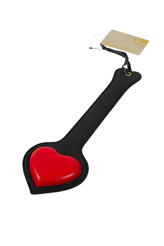 Shots Toys Anal Ouch International Milan Collection Paddle BlackRed
