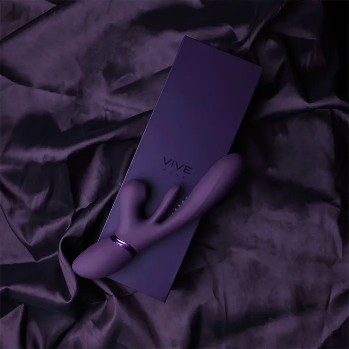 Shots Toys Shots Vive Kura Thrusting Rabbit Purple Vibrators