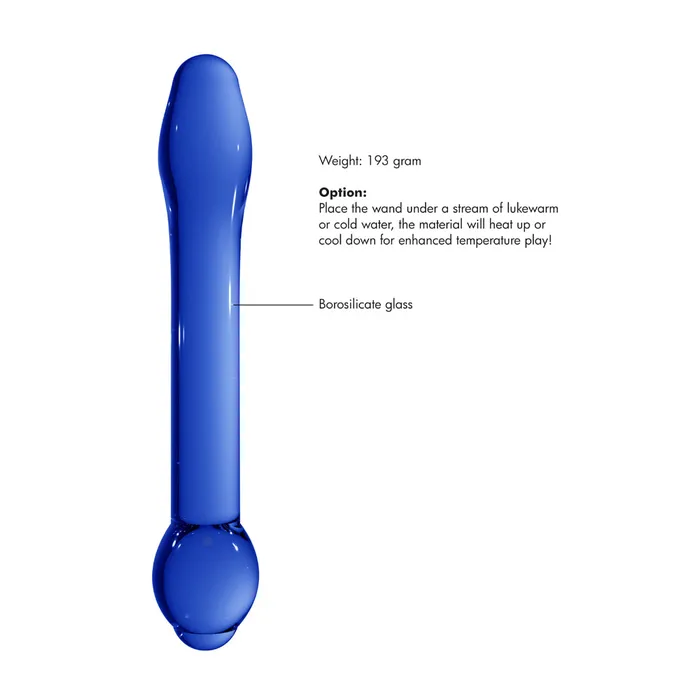 Shots Toys Vibrators Shots Chrystalino Treasure Blue