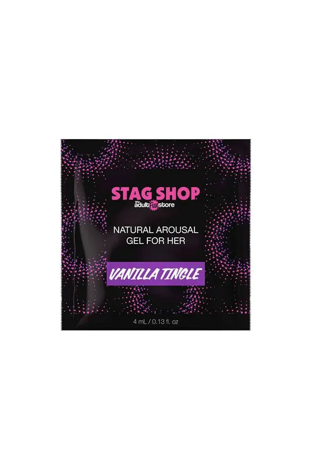 Stag Shop Stag Shop Natural Arousal Gel For Her Vanilla Tingle 4 ml Single Use Packet Anal Stag Shop Stag Shop Natural Arousal Gel For Her Vanilla Tingle 4 ml Single Use Packet Anal