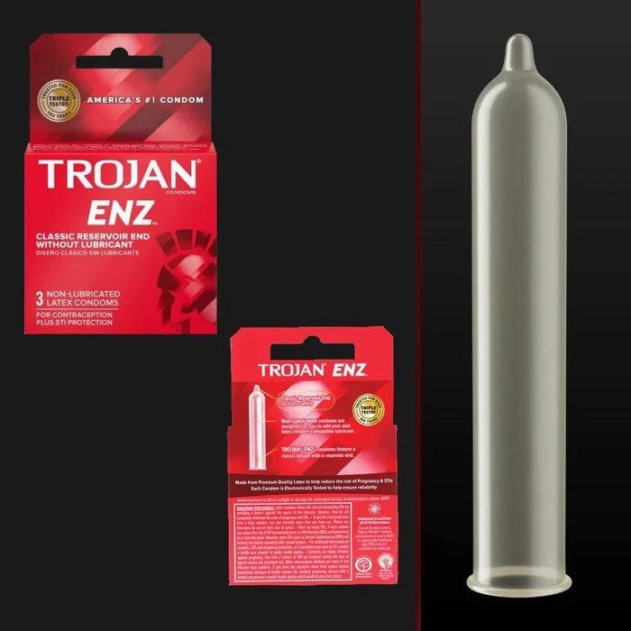 Trojan Vibrators Trojan ENZ Condoms Without Lube