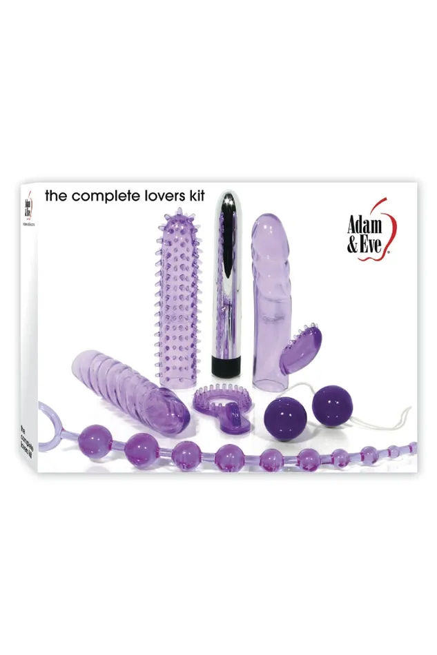 Vibrators Adam Eve The Complete Lovers Kit Purple Adam Eve