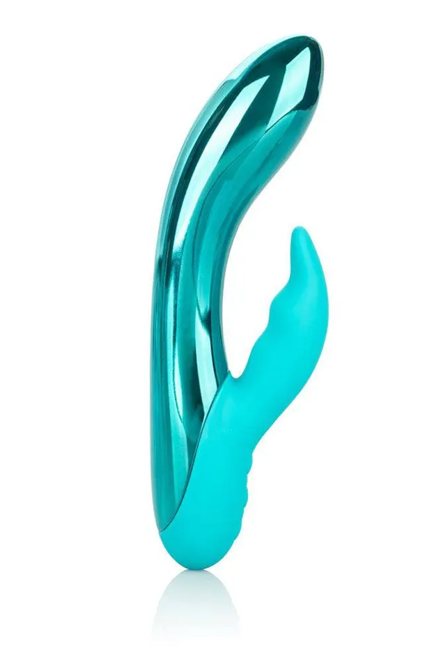Vibrators Cal Exotics Cal Exotics DazzLED Brilliance LED Dual Vibrator Teal